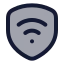 Securitywifi icon with duotone rounded style