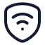 Securitywifi icon with stroke rounded style