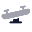 Seesaw icon with bulk rounded style