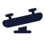 Seesaw icon with solid rounded style