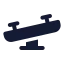 Seesaw icon with solid standard style