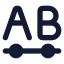 Segment icon with solid rounded style