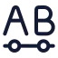 Segment icon with stroke rounded style