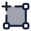 Select icon with duotone rounded style