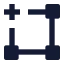 Select icon with solid sharp style