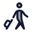 Selftransfer icon with duotone standard style