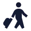 Selftransfer icon with solid sharp style