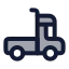 Semitruck icon with duotone rounded style