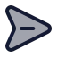 Sendhorizontal icon with duotone standard style