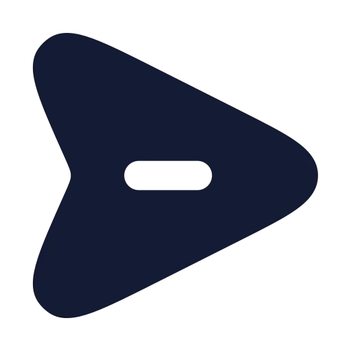 Send Horizontal Icon in Solid Rounded style