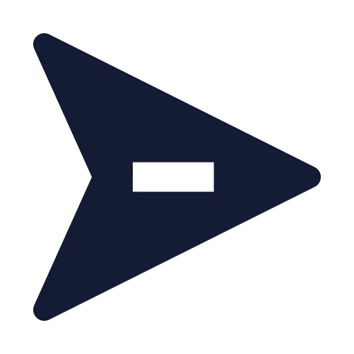 Send Horizontal Icon in Solid Sharp style