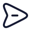 Sendhorizontal icon with stroke rounded style