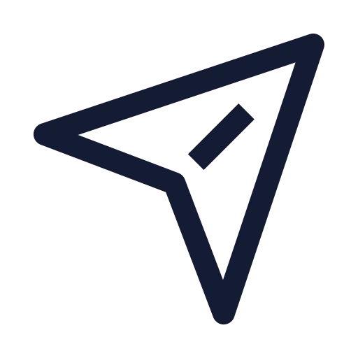 Send Icon in Stroke Sharp style