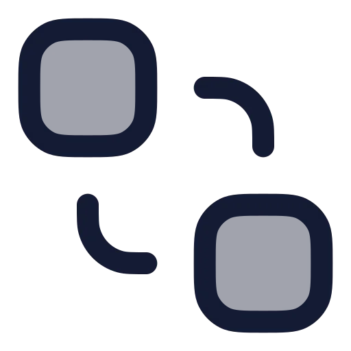 Send To Back Icon in Duotone Rounded style