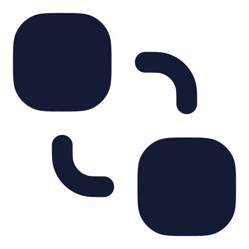 Send To Back Icon in Solid Rounded style