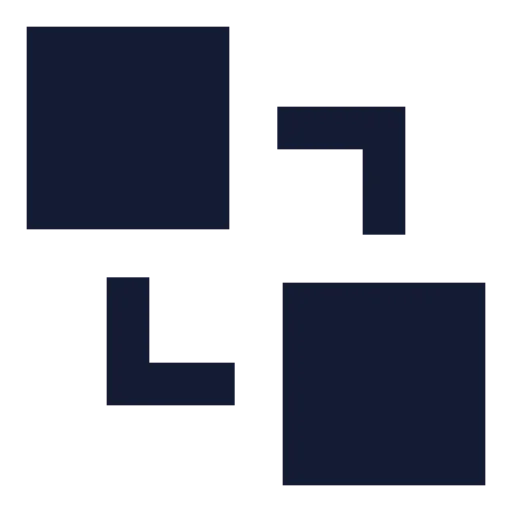 Send To Back Icon in Solid Sharp style