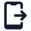 Sendtomobile icon with solid standard style