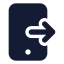 Sendtomobile icon with solid standard style