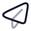 Sent icon with twotone rounded style