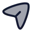 Sent icon with duotone rounded style