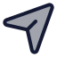 Sent icon with duotone standard style