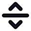 Separatorhorizontal icon with solid standard style