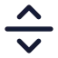 Separatorhorizontal icon with solid standard style