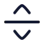 Separatorhorizontal icon with stroke rounded style