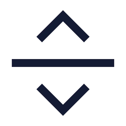 Separator Horizontal Icon in Stroke Sharp style