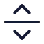 Separatorhorizontal icon with stroke standard style