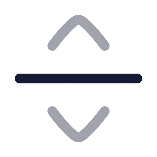 Separator Horizontal Icon in Twotone Rounded style