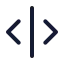 Separatorvertical icon with duotone standard style