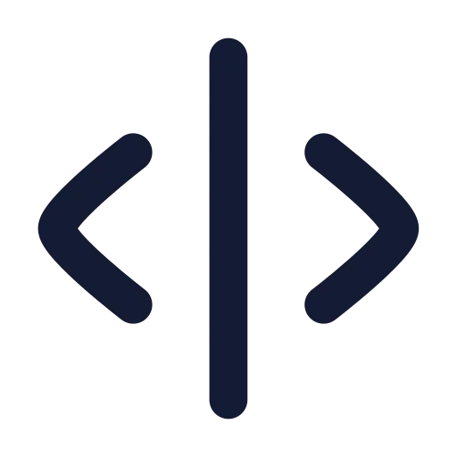 Separator Vertical Icon in Solid Rounded style