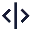 Separatorvertical icon with solid sharp style