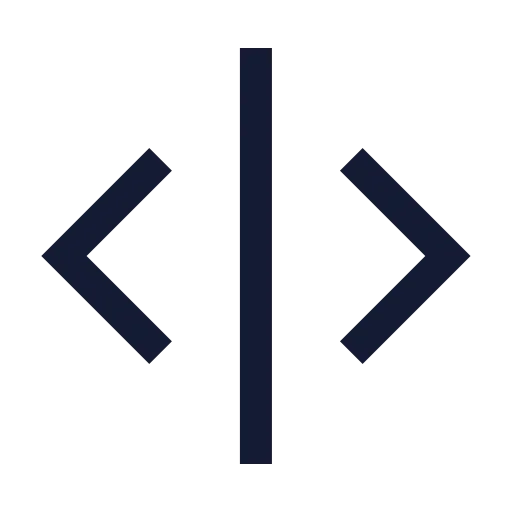 Separator Vertical Icon in Stroke Sharp style
