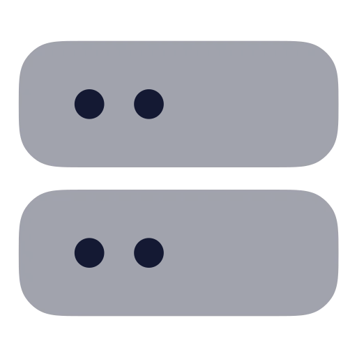Server Icon in Bulk Rounded style