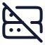 Serveroff icon with stroke rounded style