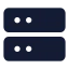 Server icon with solid standard style