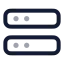 Serverstack icon with twotone rounded style