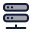 Serverstack icon with duotone rounded style