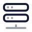 Serverstack icon with twotone rounded style