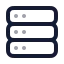 Serverstack icon with twotone rounded style