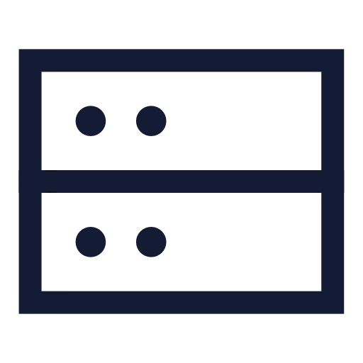 Server Icon in Stroke Sharp style