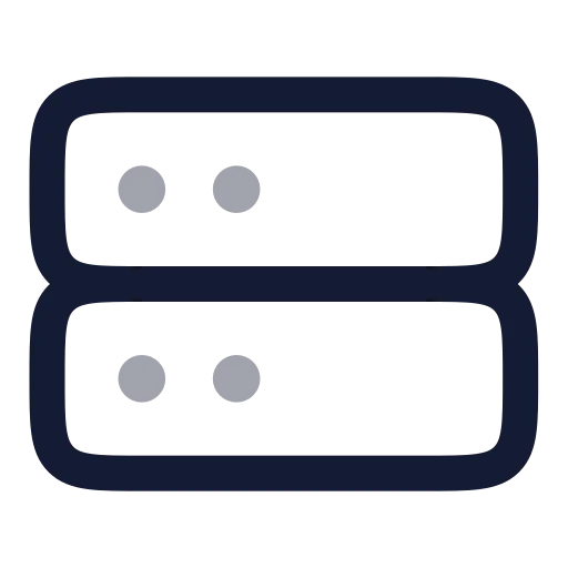 Server Icon in Twotone Rounded style