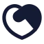 Service icon with solid sharp style