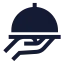 Servingfood icon with solid sharp style
