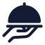 Servingfood icon with solid standard style