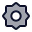 Setting icon with duotone standard style