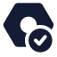 Settingdone icon with solid standard style