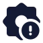 Settingerror icon with solid standard style